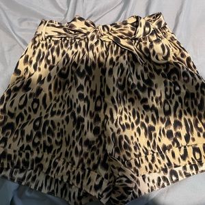 Cheetah print shorts